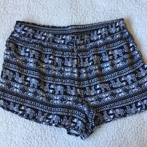 Boho Black and White Shorts!
